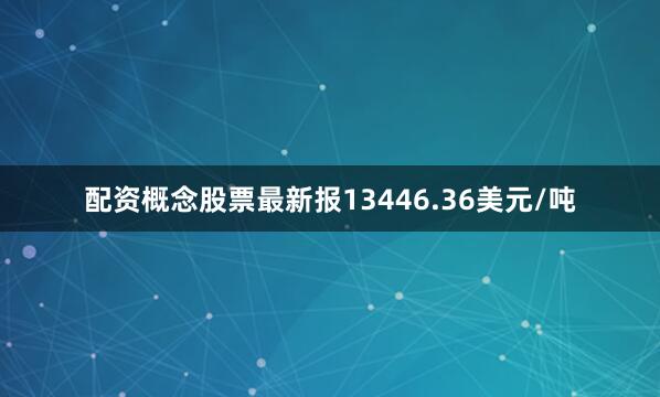 配资概念股票最新报13446.36美元/吨