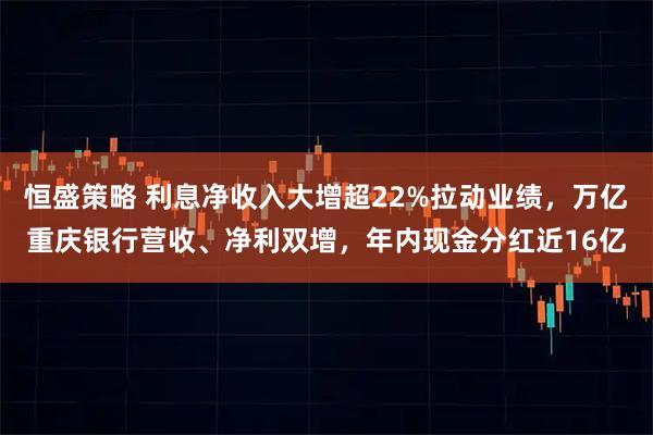 恒盛策略 利息净收入大增超22%拉动业绩，万亿重庆银行营收、净利双增，年内现金分红近16亿